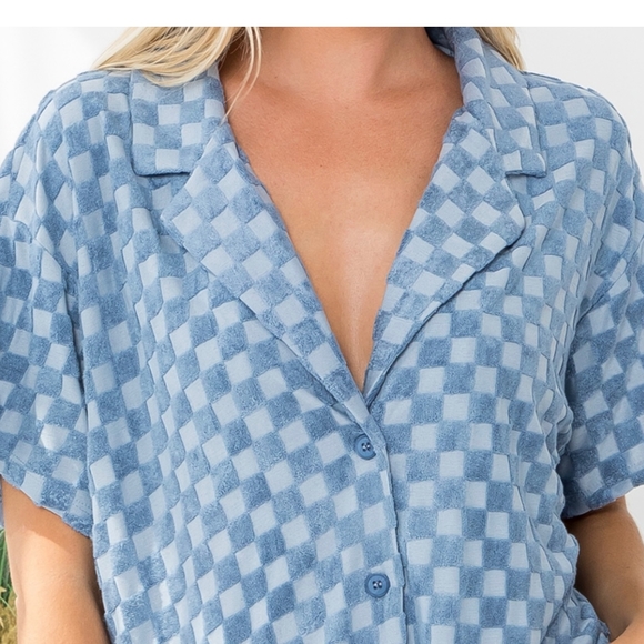 Le Lis Demin Blue 2-Piece Shorts Set - Picture 9 of 11